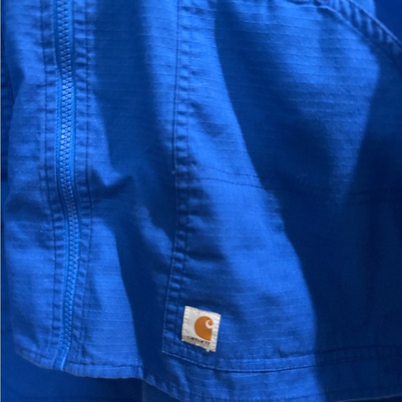 Carhartt Men’s Blue Zip-Up Shaket Size Medium - Picture 3 of 4